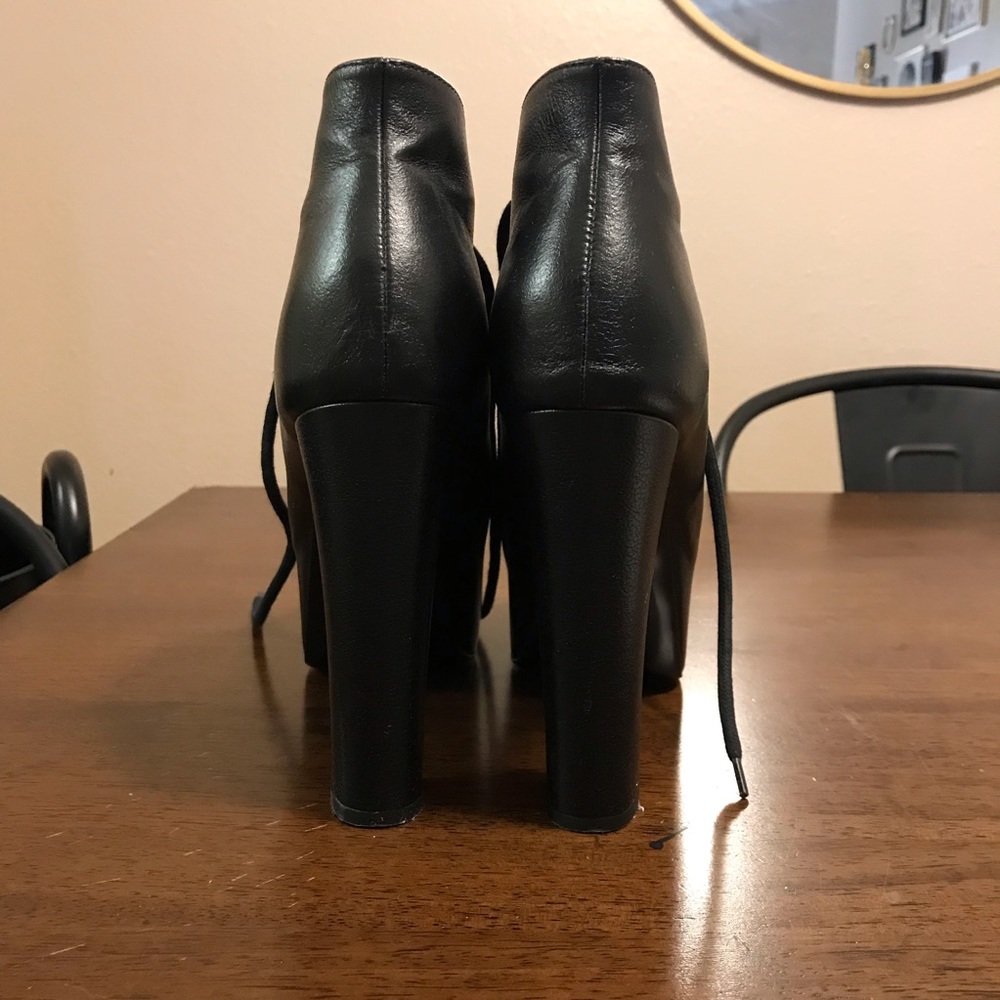 Kat Von D Black and Red Heeled Boots - Picture 3 of 11